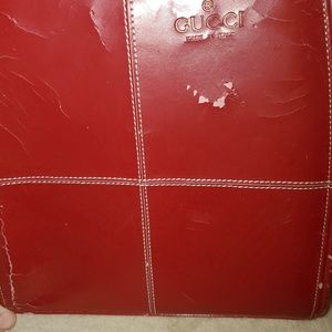 Gucci. Dark Red Hard Purse